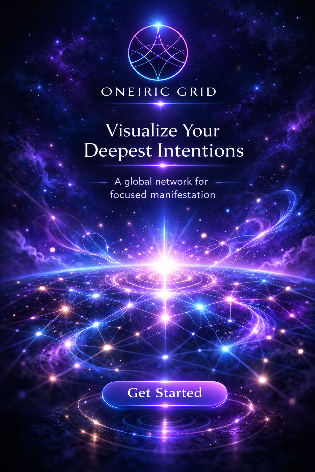 Oneiric Grid welcome screen